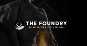 The Foundry Logo on male patient's back