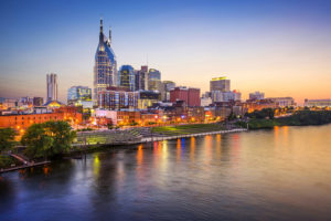 Nashville river view evening